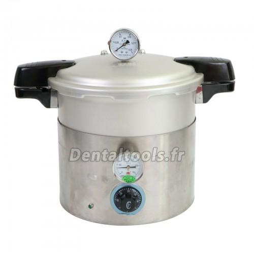 1800W Pot de stérilisation à haute pression de stérilisateur d'autoclave de vapeur de laboratoire dentaire