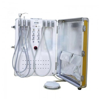 XS-098 Unité dentaire portable avec compresseur d'air + aspiration + seringue à ...