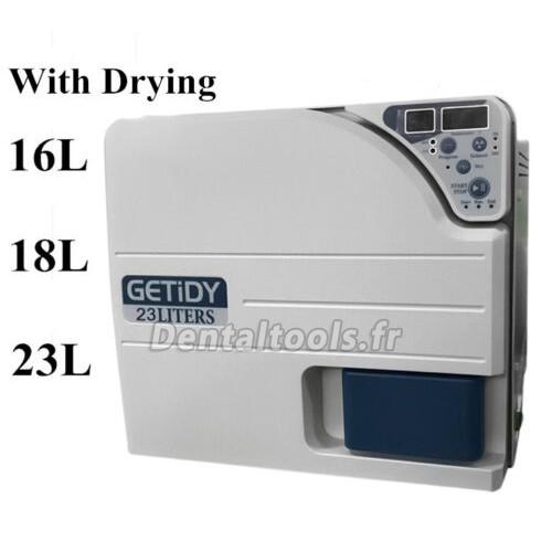 Getidy 18-23L Stérilisateur autoclave à vapeur sous vide numérique dentaire classe n avec fonction de séchage
