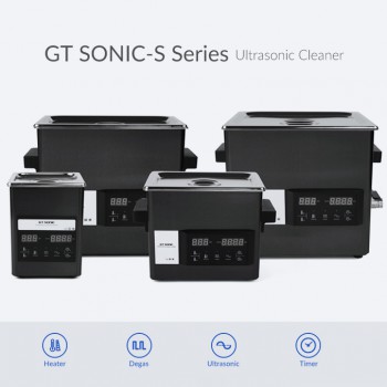 GT SONIC Série S 2-9L Nettoyeur ultrasonique à panneau tactile avec chauffage mi...