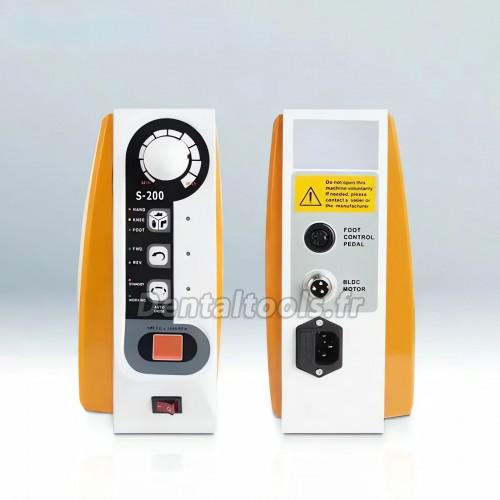 FASTSTRONG S-200 micromoteur dentaire sans balais 60000 tr min avec pièce à main commande main genou pied