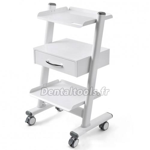 Dentech T3-4 chariot dentaire mobile à trois niveaux avec armoire de rangement