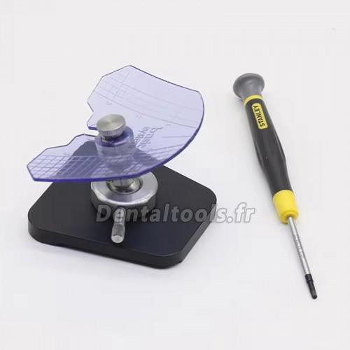 Support occlusal dentaire universel avec plaque guide pour articulateur