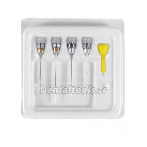 4 pièces aiguilles pour pistolet gutta-percha compatible Woodpecker Fi-G système d'obturation