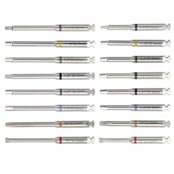 Tournevis hexagonal pour implant dentaire acier inoxydable long court