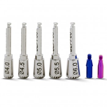 Profileurs osseux ET pour implant dentaire et vis de guidage 4.0 / 4.5 / 5.0 / 5.5 / 6.0