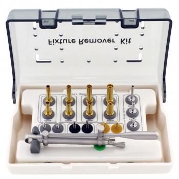 Kit de retrait de fixture d'implant dentaire avec clé dynamométrique et cliquet