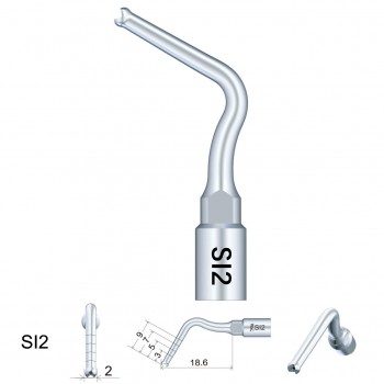 Woodpecker kit de 6 embouts de préparation pour implant dentaire SL1 / SI2 / SI5 / SI7 / S18 / S19