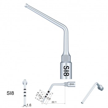 Woodpecker kit de 6 embouts de préparation pour implant dentaire SL1 / SI2 / SI5 / SI7 / S18 / S19