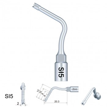 Woodpecker kit de 6 embouts de préparation pour implant dentaire SL1 / SI2 / SI5 / SI7 / S18 / S19