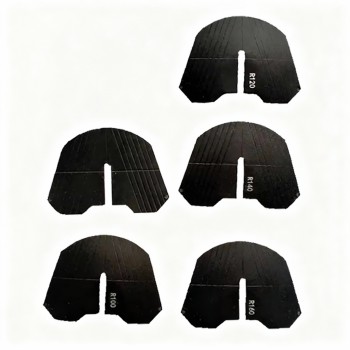 Jeu de 5 plaques de guidage pour alignement de prothèse dentaire