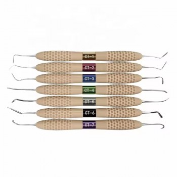 7 pièces kit ergonomique d'instruments de restauration composite dentaire