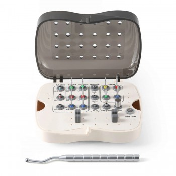 Kit universel d'extraction de vis d'implant cassée dentaire