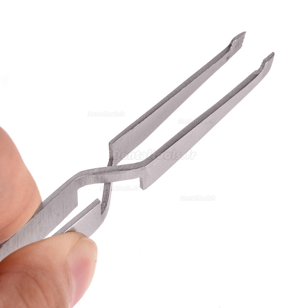 10pcs Dentaire Support direct Orthodontique Forceps d'extraction Brucelles dentelées