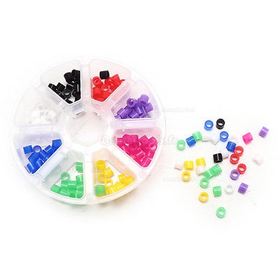 160pcs Matériau en silicone de qualité médicale Blanchissement dentaire Couleur dentaire Anneaux de code