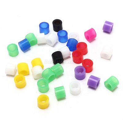 160pcs Matériau en silicone de qualité médicale Blanchissement dentaire Couleur dentaire Anneaux de code