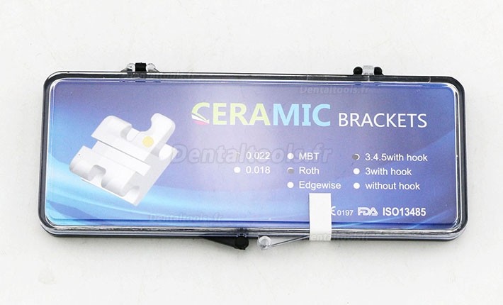 5 Paquet/100Pcs Céramique Bracket Orthodontique Esthétique ROTH 022 345 Hooks