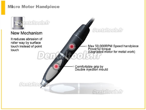 Maisilao® Pièce à main de micromoteur dentaire sans balais BL-800B 50 000 RPM