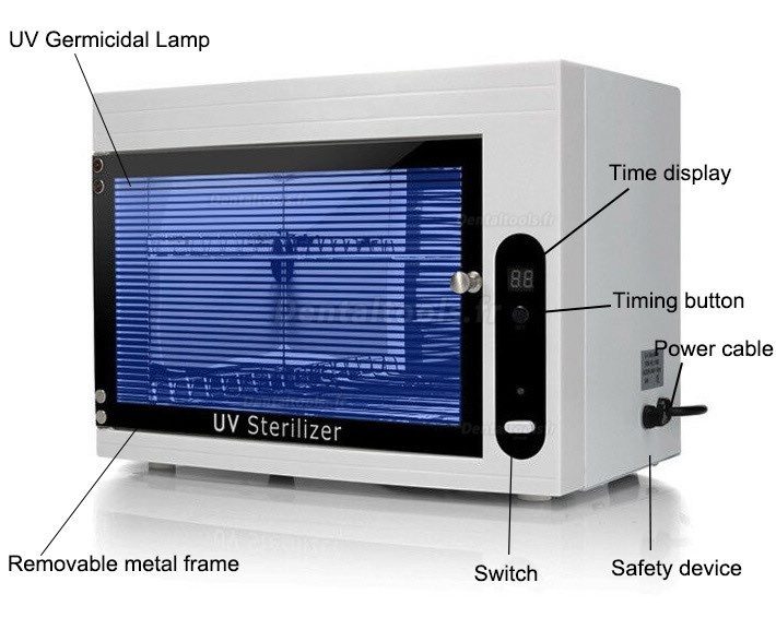 15L Armoire de Stérilisation UV et Ozone Commerciale Domestique Dentaire Coffret Stérilisateur UV