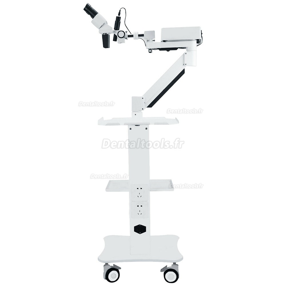 Microscope opératoire chirurgical dentaire avec Lumière LED 5W Chariot Mobile