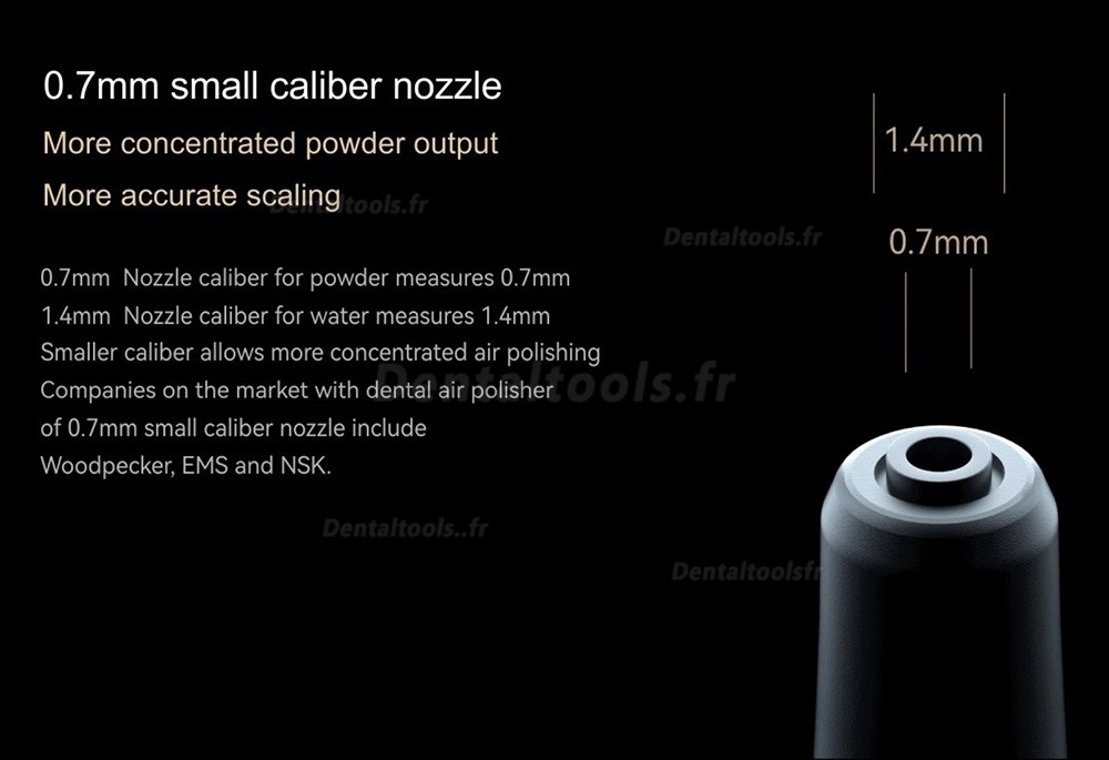 Woodpecker AP-H Plus Polisseur pneumatique dentaire supra-gingival/sous-gingival