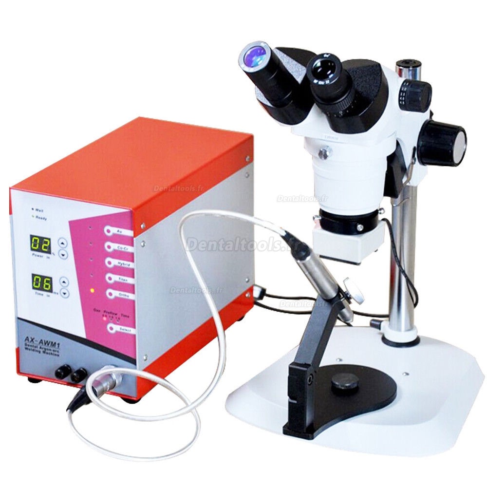 AX® Soudage par points soudés à l'arc argon pour laboratoire dentaire avec Microscope AX-AWM1