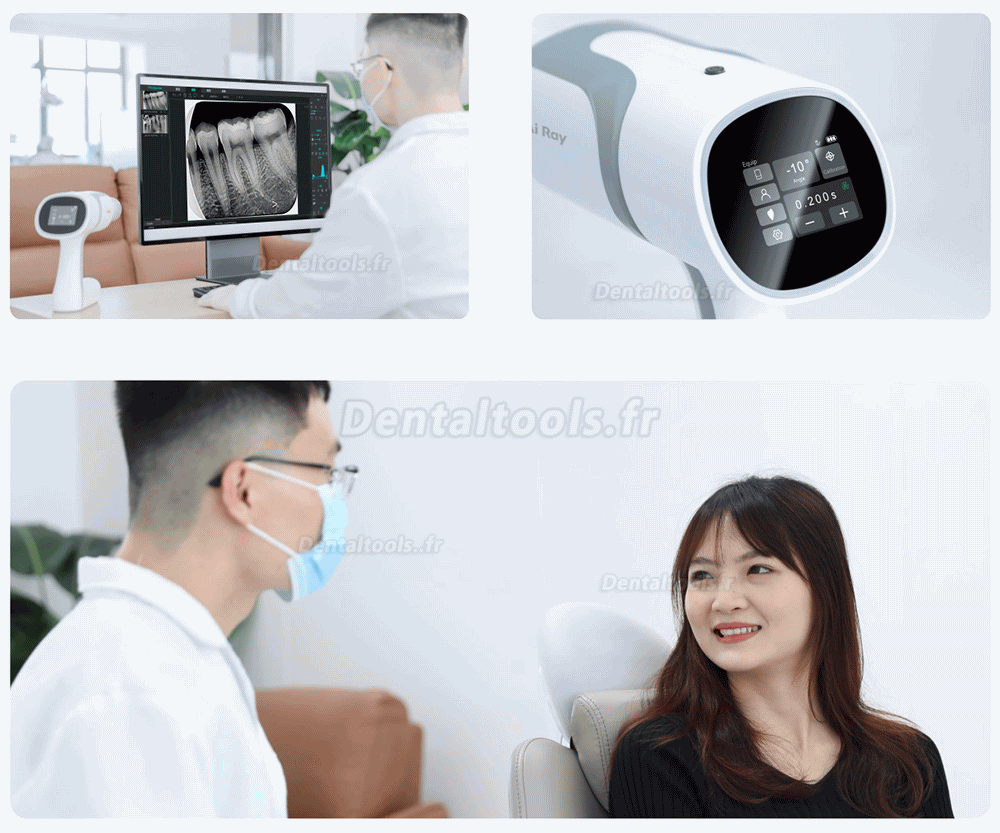 Woodpecker Ai Ray Appareil de radiographie dentaire portable Haute fréquence CC ecran tactile