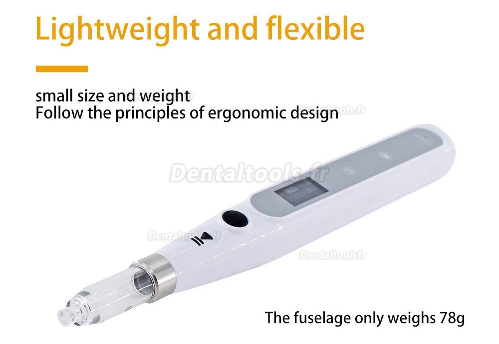 Stylo d'anesthésie indolore sans fil d'injecteur d'anesthésie dentaire électrique