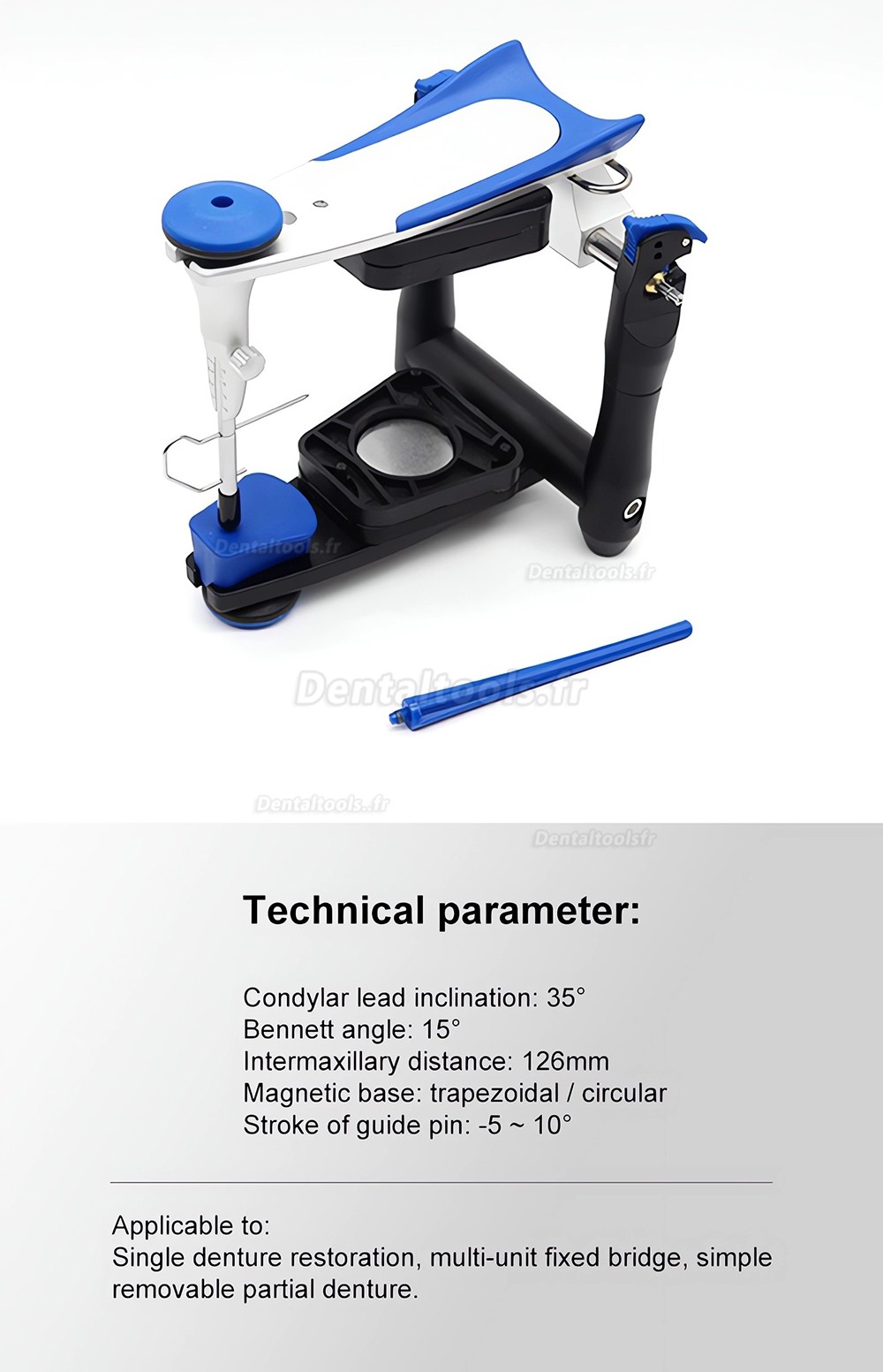 Articulateur dentaire BN valeur moyenne compatible Artex Amann Girrbach Articulateur dentaire BN valeur moyenne compatible Artex Amann Girrbach