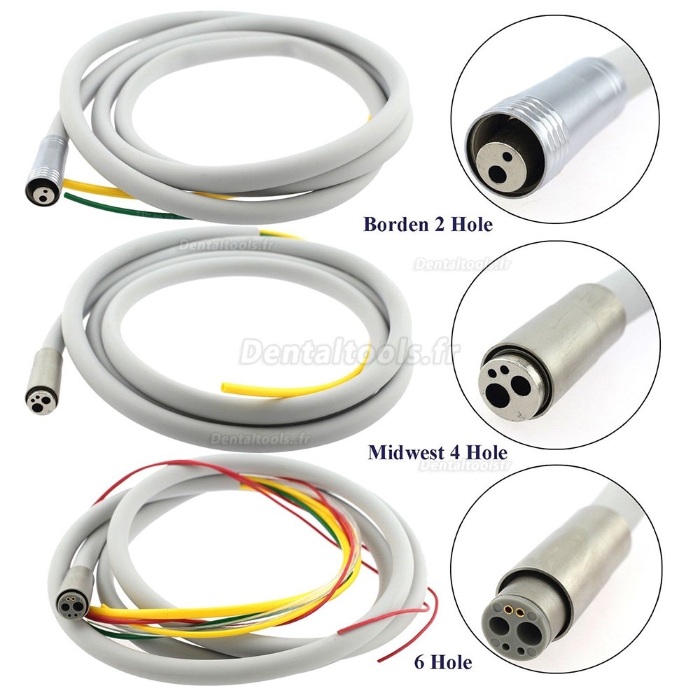 YUSENDENT COXO Tube de pièce à main de turbine à fibre optique dentaire 6 trous pour NSK KAVO