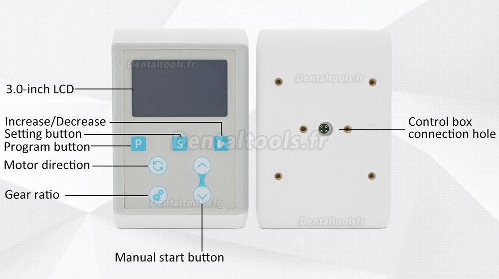 YUSENDENT COXO YUSENDENT COXO dentaire Micro moteur électrique intégré à LED +1: 1 pièce à main droite à fibre optique