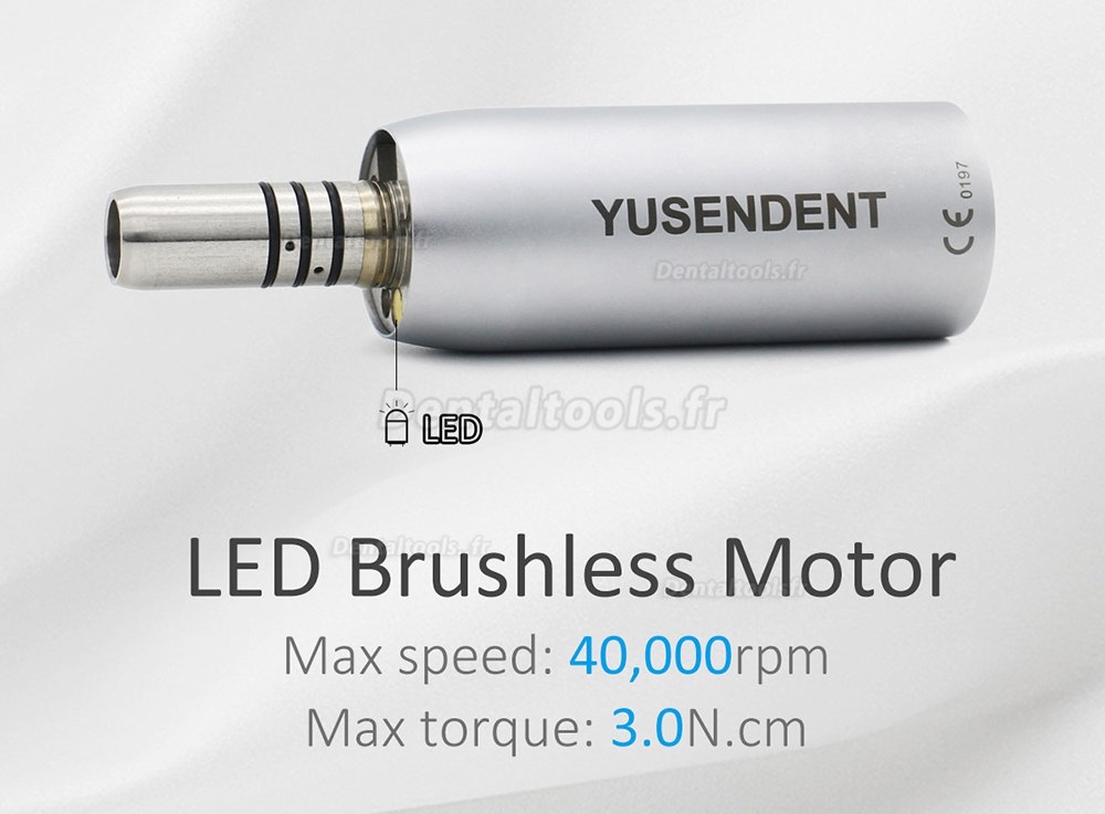 YUSENDENT COXO YUSENDENT COXO dentaire Micro moteur électrique intégré à LED +1: 1 pièce à main droite à fibre optique