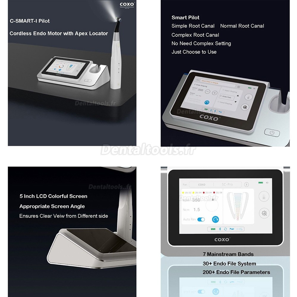 COXO C SMART I Pilot moteur endodontique sans fil avec localisateur d'apex avec LED