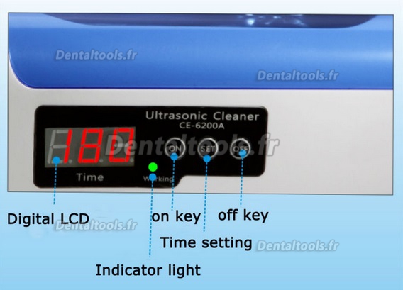 JeKen® 1.4L Nettoyeur Usage Familial ultrason dentaireique CE-6200A