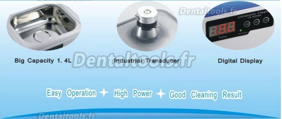 JeKen® 1.4L Nettoyeur Usage Familial ultrason dentaireique CE-6200A