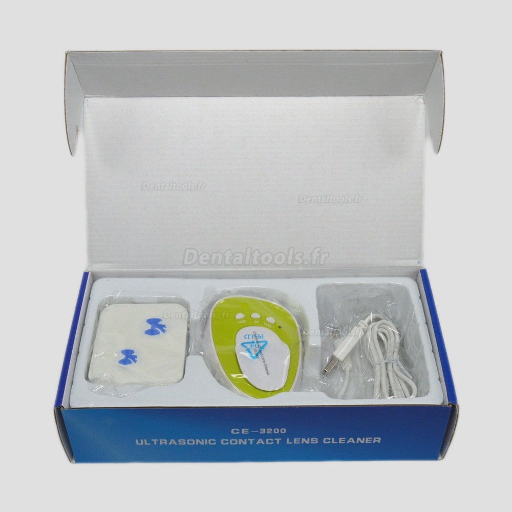 JeKen® Nettoyeur Usage Familial ultrason dentaireique pour Lentilles de Contact CE3200