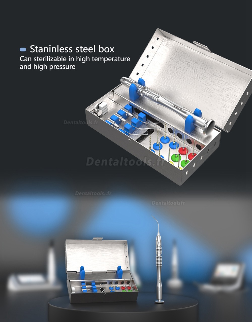 YUSENDENT COXO C-FR1 Kit d'outils de suppression de fichier endodontique d'instrument cassé de traitement endo