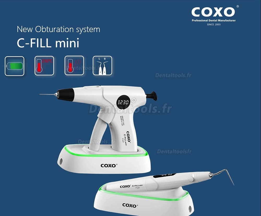 YUSENDENT COXO C-Fill Mini Kit de système d'obturation endodontique sans fil dentaire