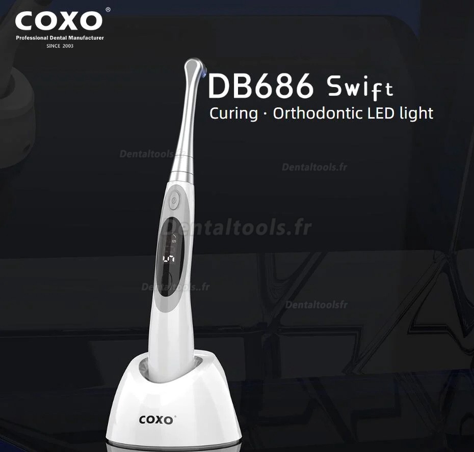 YUSENDENT COXO DB-686 Swift Lampe à polymériser à LED pour orthodontie dentaire avec détection des caries