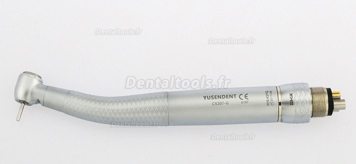 YUSENDENT® COXO CX207-GK-PQ Fibre Optique Turbine Dentaire Kavo compatible (Turbine Dentaire x3 + Coupleur Rapide x1)