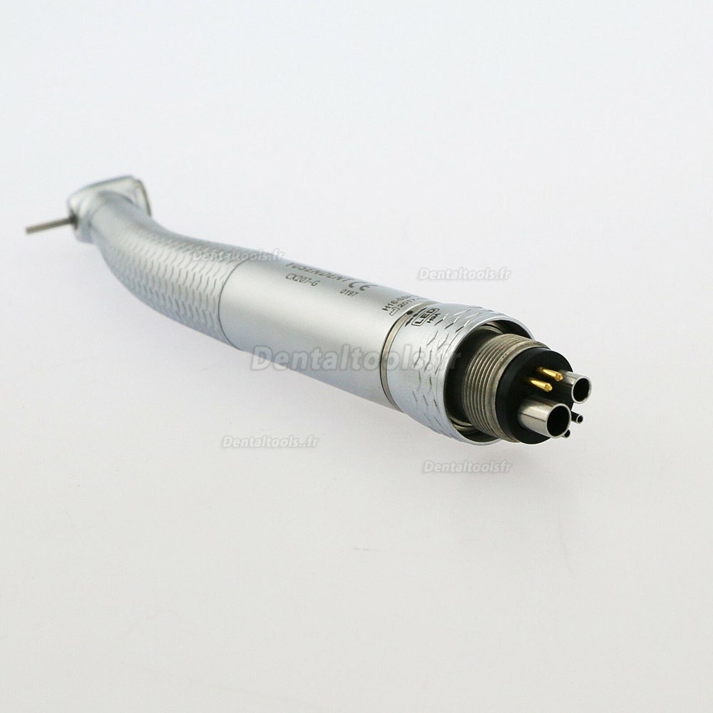 YUSENDENT® CX207-GS-SPQ Fibre optique Turbine Dentaire LED Bouton Poussoir Tête Standard avec Raccord Sirona
