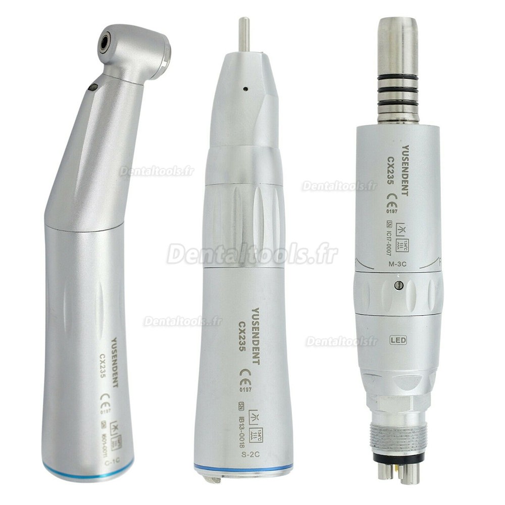 YUSENDENT COXO CX235 Dental kit pièce à main fibre optique led basse vitesse Spray Interne 6 trous