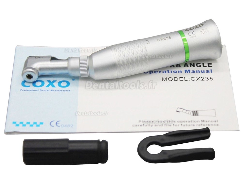 YUSENDENT® COXO CX235C3-1 Contre Angle 4:1 Dentaire Réducteur Bague Verte