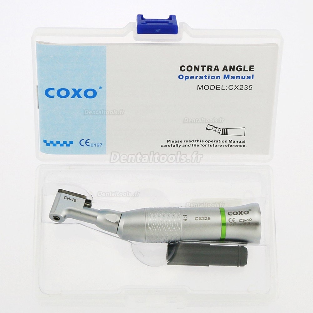 Yusendent CX235C3-10 Endodontie 90°Réciproque Contra Angle 4:1 Réducteu Yusendent CX235C3-10 Endodontie 90°Réciproque Contra Angle 4:1 Réducteu