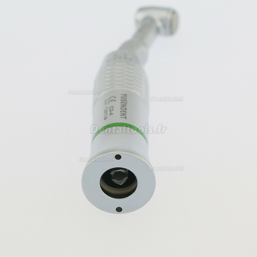 YUSENDENT® CX235C3-4 Contre-angle 4:1 reducteur bouton poussoir basse vitesse pièce à main bague vert