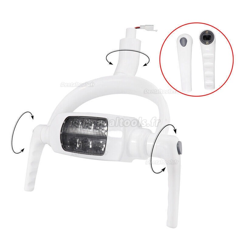 Scialytique dentaire plafonnier LED lampe chirurgicale sans ombre 6 LED avec bras Scialytique dentaire plafonnier LED lampe chirurgicale sans ombre 6 LED avec bras