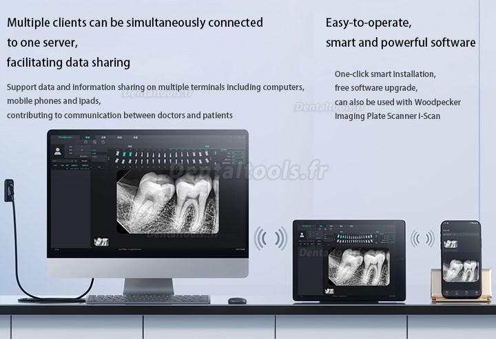 Woodpecker H1 / H2 DBA i-capteur Capteur de rayons X dentaire Capteur intra-oral numérique RVG