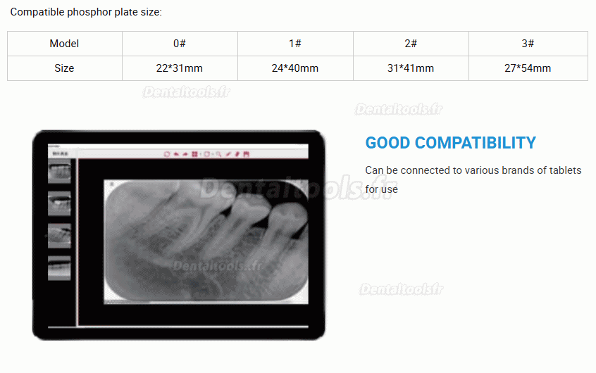 Runyes DS630 scanner PSP dentaire pour plaques d'imagerie radiographique