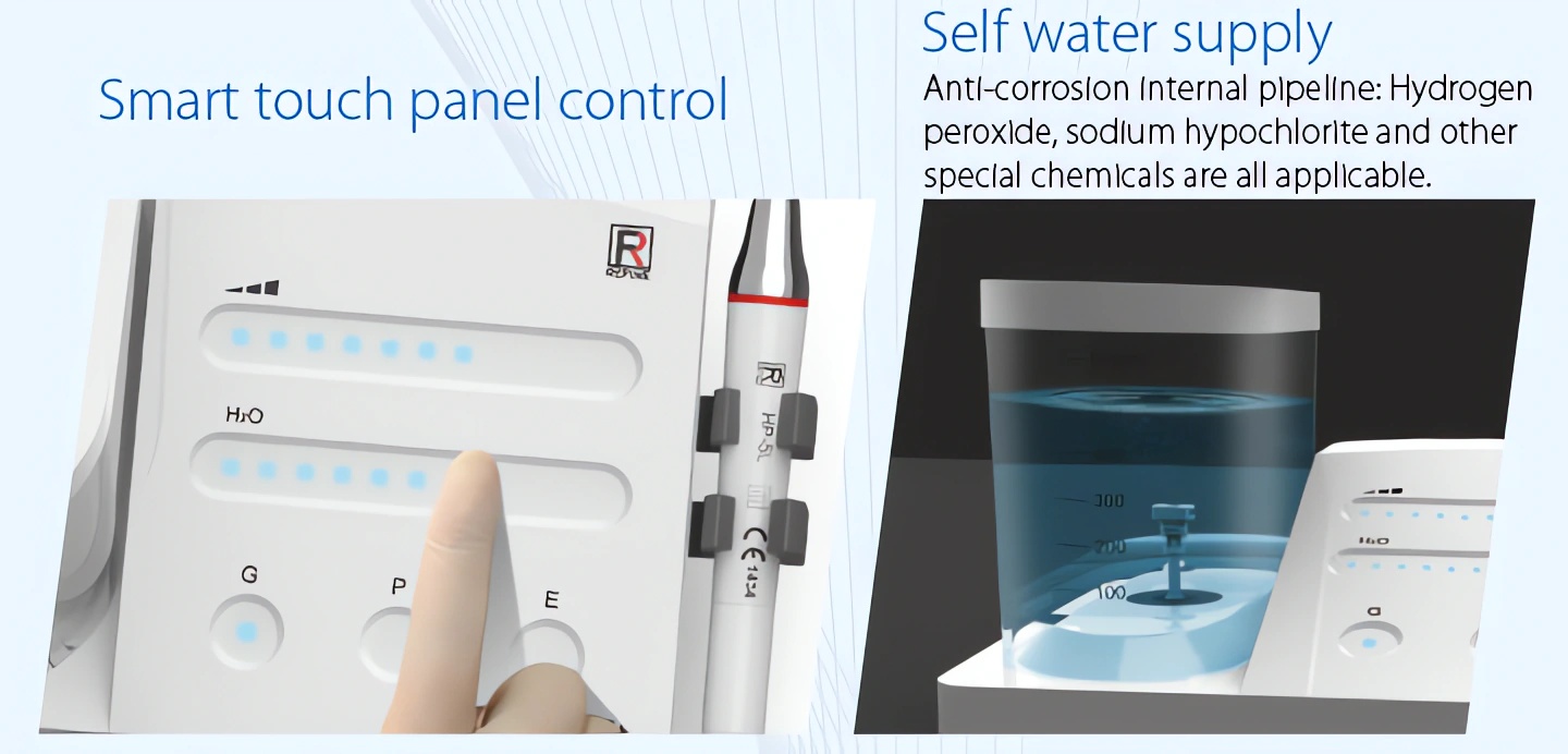 Refine DS7+ Détartreur à ultrasons Piezo avec Réserve d'eau Compatible avec EMS