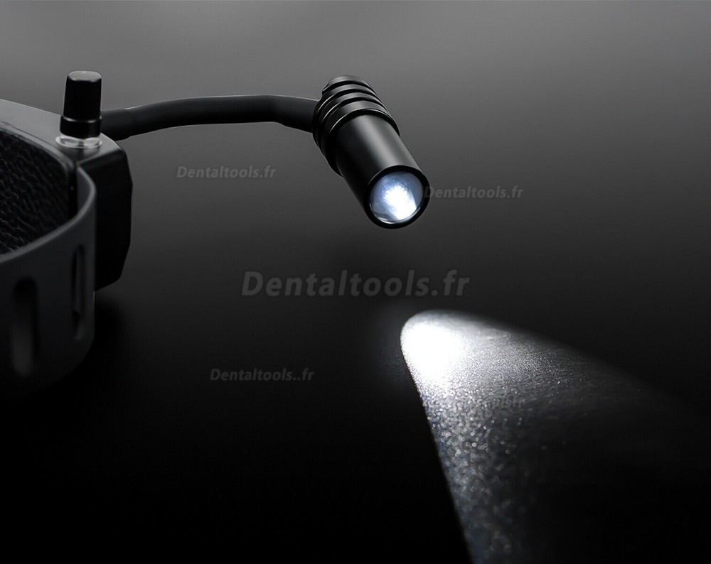 3.5X420mm Loupe binoculaire dentaire avec 5W Lampe frontale LED